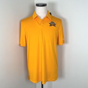 Adidas NKU Northern Kentucky Norse NCAA Polo Shirt Mens‎ Medium Gold Athletics